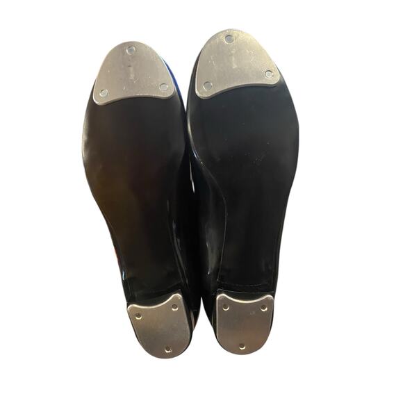 Award Citation Womens Tap Dancing Shoes Womens 10M Black Ribbon Tie Heel & Taps - Picture 7 of 9